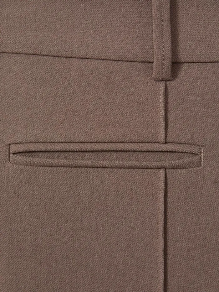 Reiss Trousers Women Petite High Rise Flared Trousers In Mink Neutral Reiss Trousers Women Petite High Rise Flared Trousers In Mink Neutral