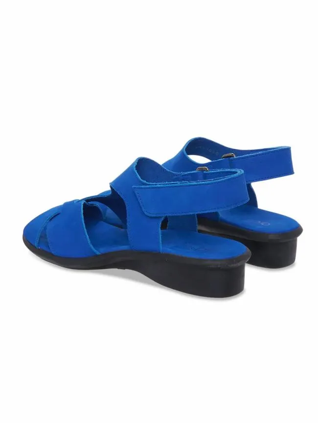 Sandals Woman Arche Saolme Sandals Nubuck Leather Bluepersan