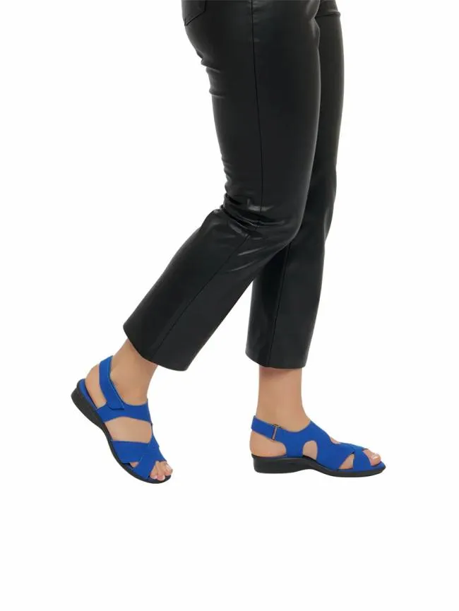 Sandals Woman Arche Saolme Sandals Nubuck Leather Bluepersan