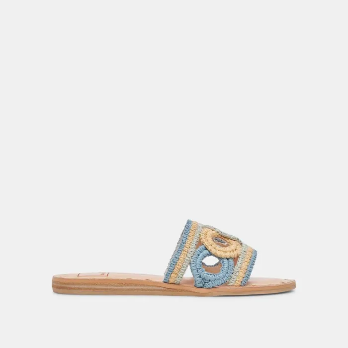 Sandals Women Dolce Vita Dany Sandals Blue Multi Raffia
