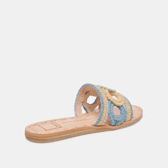Sandals Women Dolce Vita Dany Sandals Blue Multi Raffia