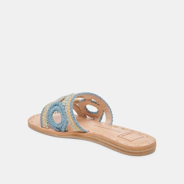 Sandals Women Dolce Vita Dany Sandals Blue Multi Raffia