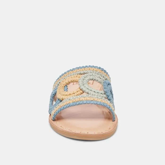 Sandals Women Dolce Vita Dany Sandals Blue Multi Raffia