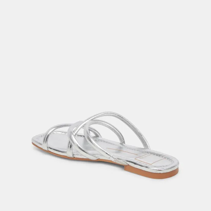 Sandals Women Dolce Vita Lanza Sandals Silver Metallic Stella