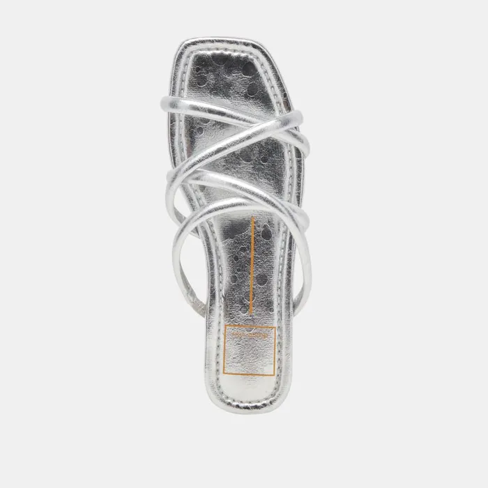 Sandals Women Dolce Vita Lanza Sandals Silver Metallic Stella