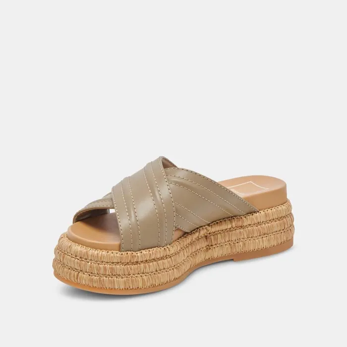 Sandals Women Dolce Vita Weslee Sandals Olive Leather
