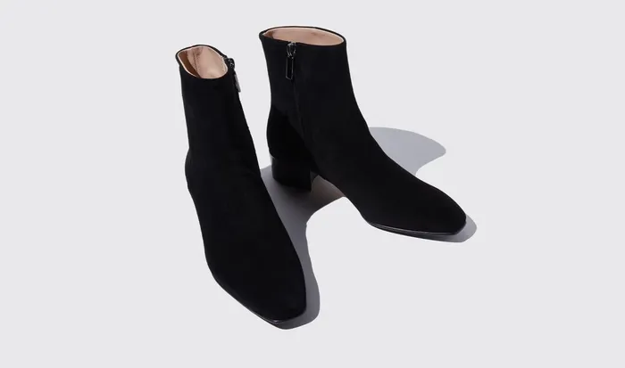 Scarosso Boots Women Ambra Nera Scamosciata Black 8211 Suede