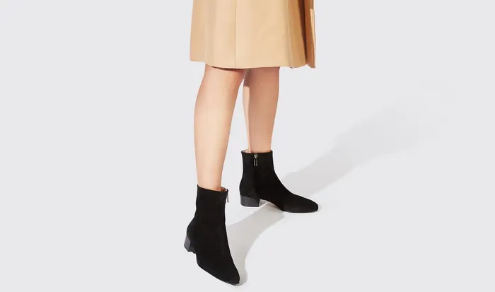 Scarosso Boots Women Ambra Nera Scamosciata Black 8211 Suede