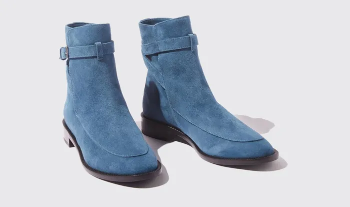 Scarosso Jodhpur Boots Women Kelly Blue Suede Blue 8211 Suede