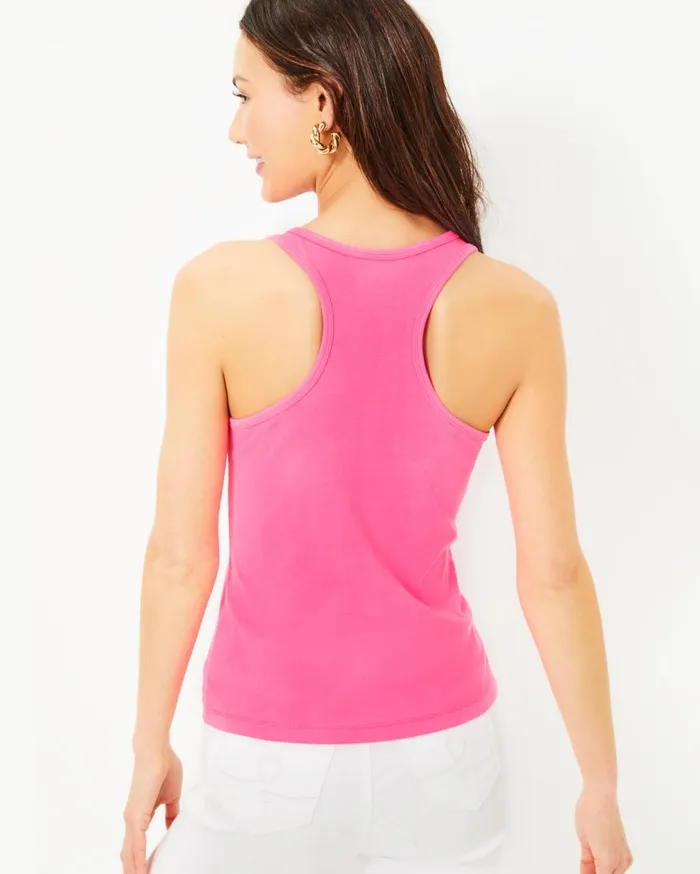 Sera Knit Tank Top Roxie Pink Women Lilly Pulitzer Tops Sera Knit Tank Top Roxie Pink Women Lilly Pulitzer Tops