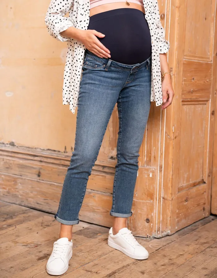 Seraphine Organic Slim Boyfriend Fit Maternity Jeans Women Jeans