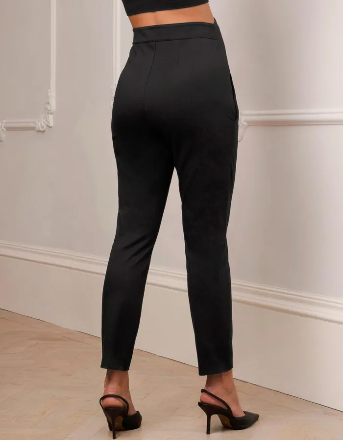 Seraphine Slim Leg Black Maternity Pants Women Trousers and Skirts