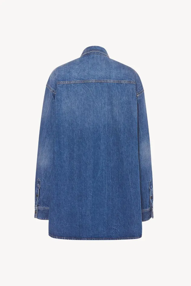 Shirts and Tops Women The Row Frannie Shirt In Denim Blue
