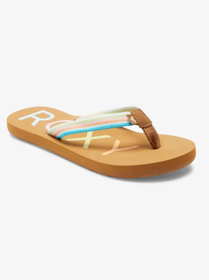 Shoes and Sandals Women Roxy Girl039s 416 Colbee FlipFlops Multi 2