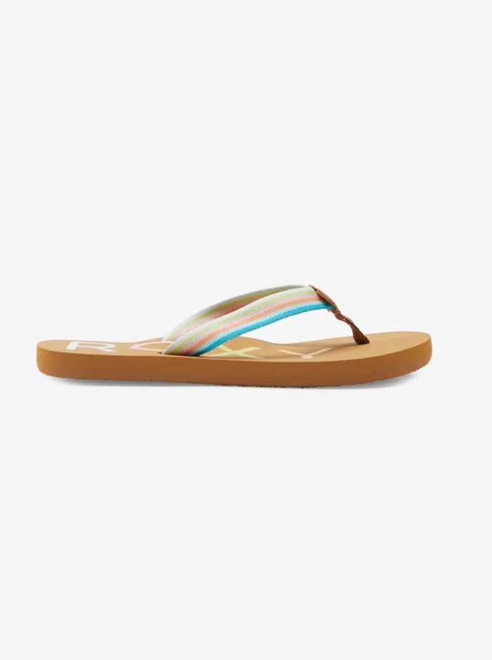 Shoes and Sandals Women Roxy Girl039s 416 Colbee FlipFlops Multi 2