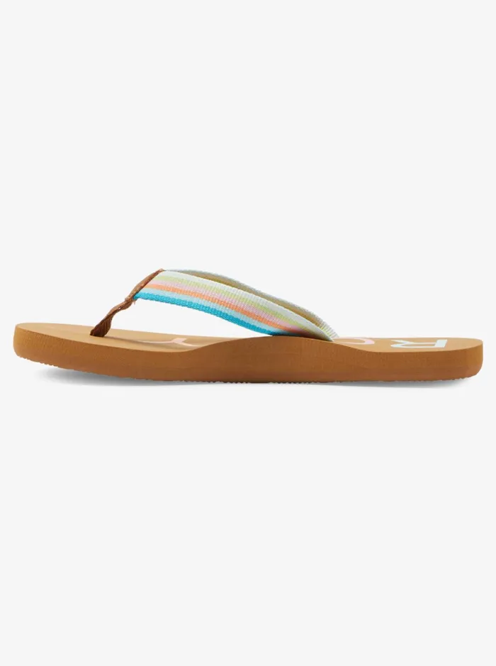 Shoes and Sandals Women Roxy Girl039s 416 Colbee FlipFlops Multi 2