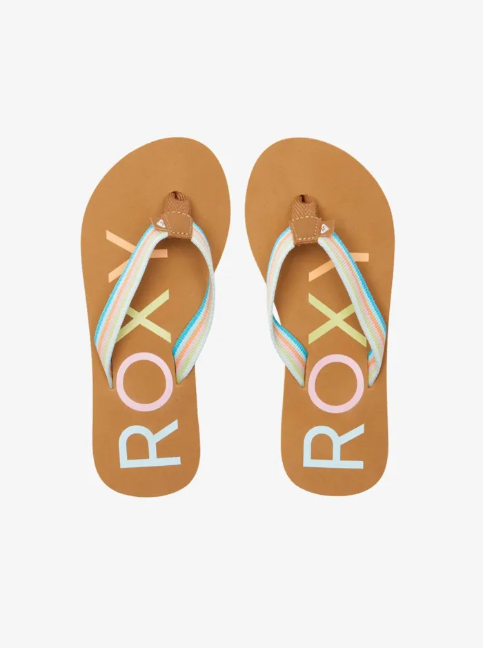 Shoes and Sandals Women Roxy Girl039s 416 Colbee FlipFlops Multi 2