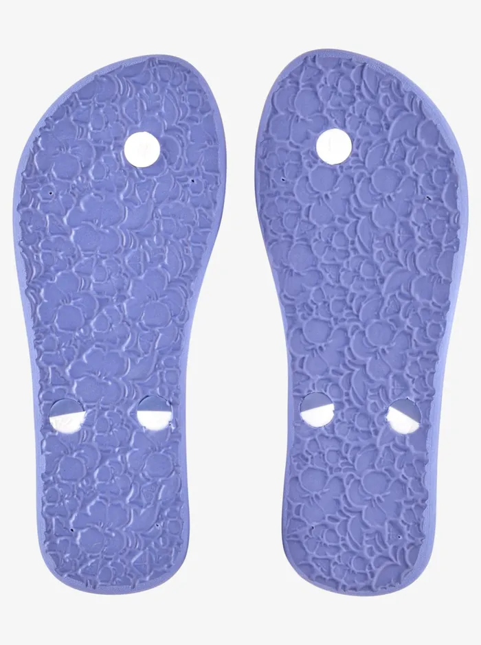 Shoes and Sandals Women Roxy Girl039s 416 Tahiti FlipFlops Blue Depths