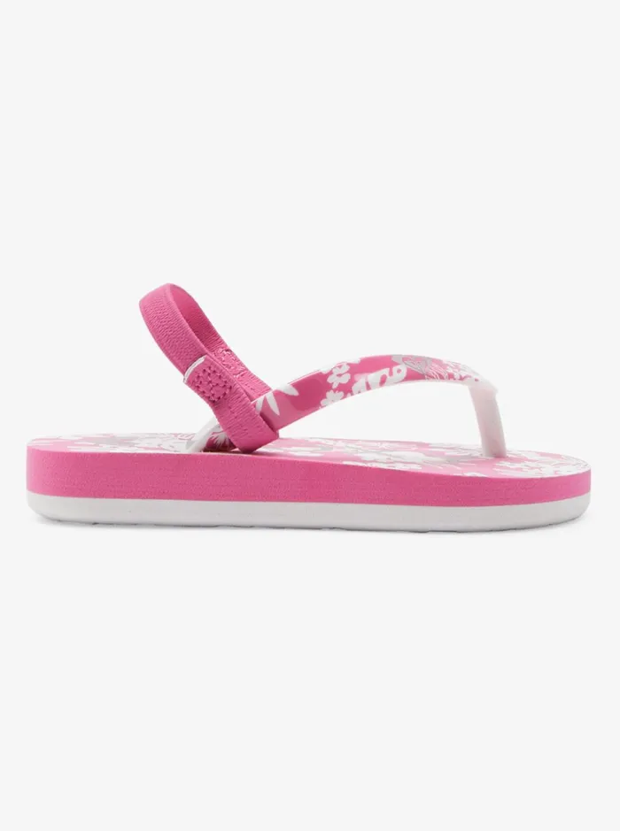 Shoes and Sandals Women Roxy Toddler039s Pebbles Sandals Pinkwhite