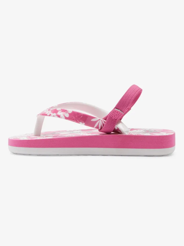 Shoes and Sandals Women Roxy Toddler039s Pebbles Sandals Pinkwhite