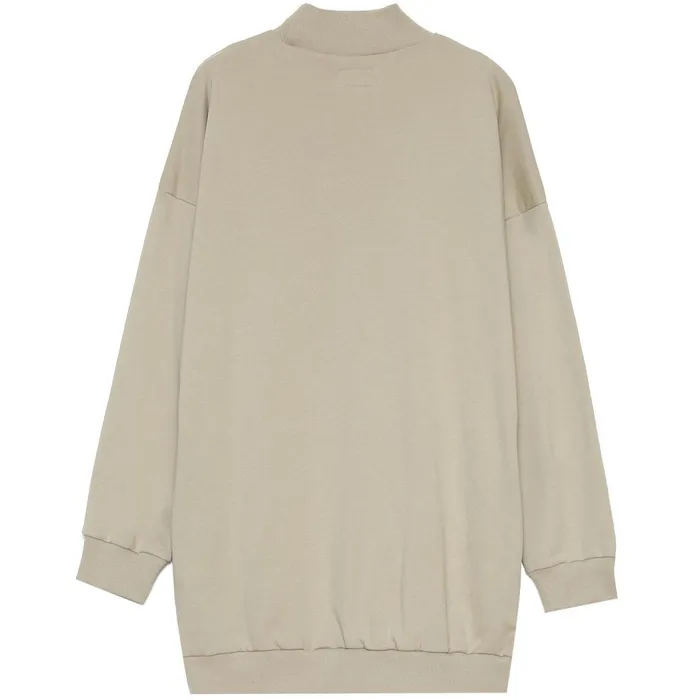 Sixth June Paris Dresses and Jumpsuits Ribbed Collar Logo Sweat Dress Curve Beige 8211 Women Sixth June Paris Dresses and Jumpsuits Ribbed Collar Logo Sweat Dress Curve Beige 8211 Women