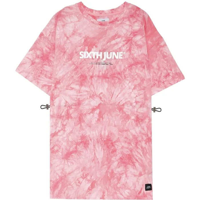 Sixth June Paris Dresses and Jumpsuits Tie Dye Drawstrings Tshirt Dress Pink Multi 8211 Women Sixth June Paris Dresses and Jumpsuits Tie Dye Drawstrings Tshirt Dress Pink Multi 8211 Women