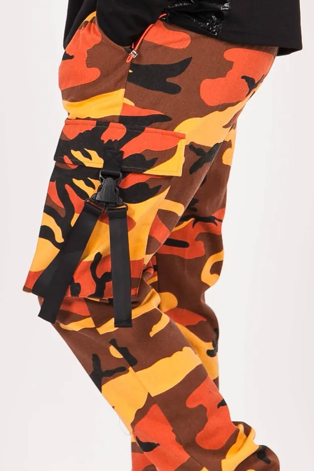 Sixth June Paris Jeans Trousers Camo Strap Pants Orange 8211 Men Sixth June Paris Jeans Trousers Camo Strap Pants Orange 8211 Men