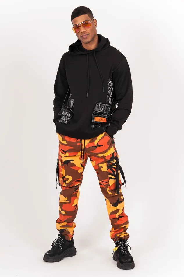 Sixth June Paris Jeans Trousers Camo Strap Pants Orange 8211 Men Sixth June Paris Jeans Trousers Camo Strap Pants Orange 8211 Men