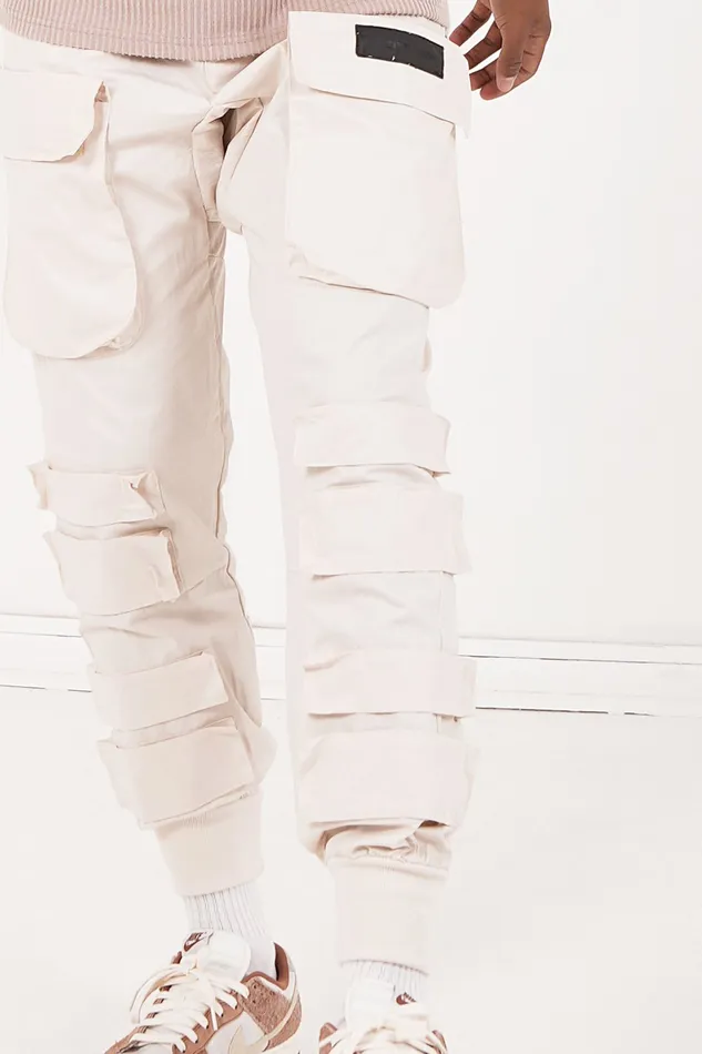 Sixth June Paris Jeans Trousers Large Tactical Cargo Pants Beige 8211 Men Sixth June Paris Jeans Trousers Large Tactical Cargo Pants Beige 8211 Men