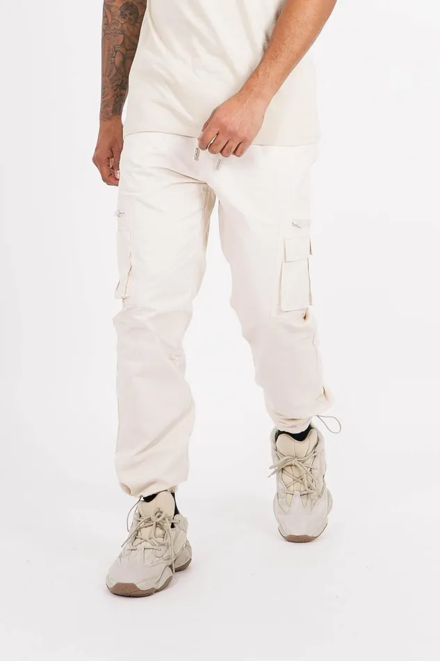 Sixth June Paris Jeans Trousers Pockets Zip Cargo Pants Beige 8211 Men Sixth June Paris Jeans Trousers Pockets Zip Cargo Pants Beige 8211 Men
