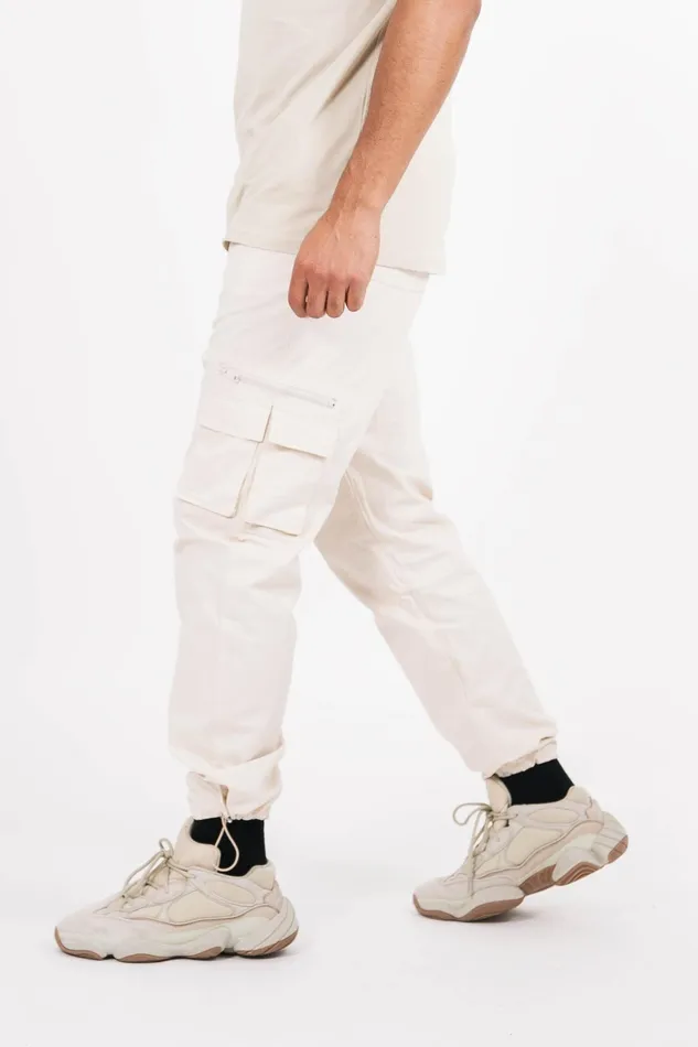 Sixth June Paris Jeans Trousers Pockets Zip Cargo Pants Beige 8211 Men Sixth June Paris Jeans Trousers Pockets Zip Cargo Pants Beige 8211 Men