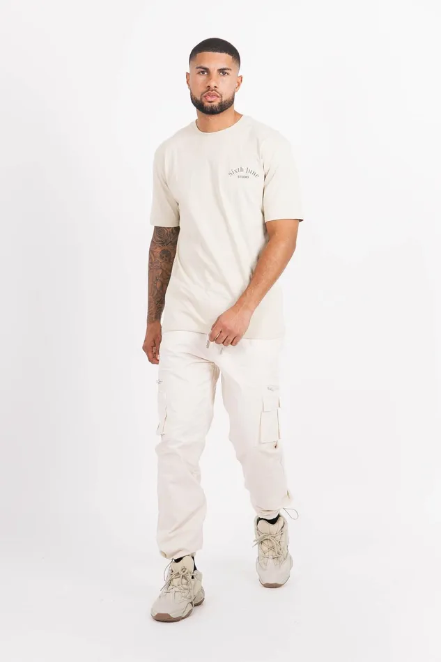 Sixth June Paris Jeans Trousers Pockets Zip Cargo Pants Beige 8211 Men Sixth June Paris Jeans Trousers Pockets Zip Cargo Pants Beige 8211 Men