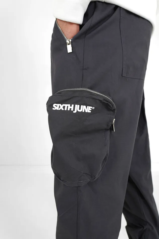 Sixth June Paris Jeans Trousers Zipped Cargo Pants Grey 8211 Men Sixth June Paris Jeans Trousers Zipped Cargo Pants Grey 8211 Men