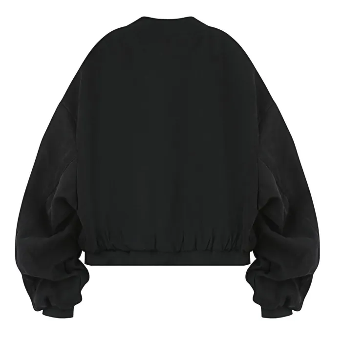 Sixth June Paris Outerwear Bomber Ribbed Jacket Black 8211 Women Sixth June Paris Outerwear Bomber Ribbed Jacket Black 8211 Women