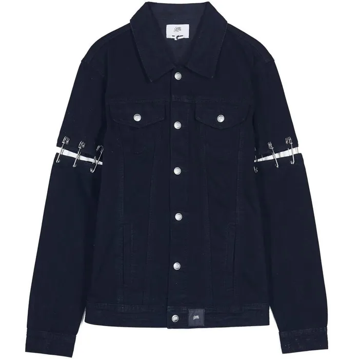 Sixth June Paris Outerwear Destroyed Safety Pins Jacket Black 8211 Men