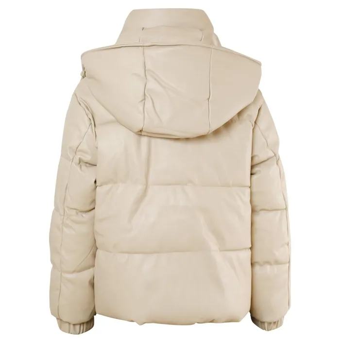 Sixth June Paris Outerwear Faux Leather Puffer Beige 8211 Women Sixth June Paris Outerwear Faux Leather Puffer Beige 8211 Women