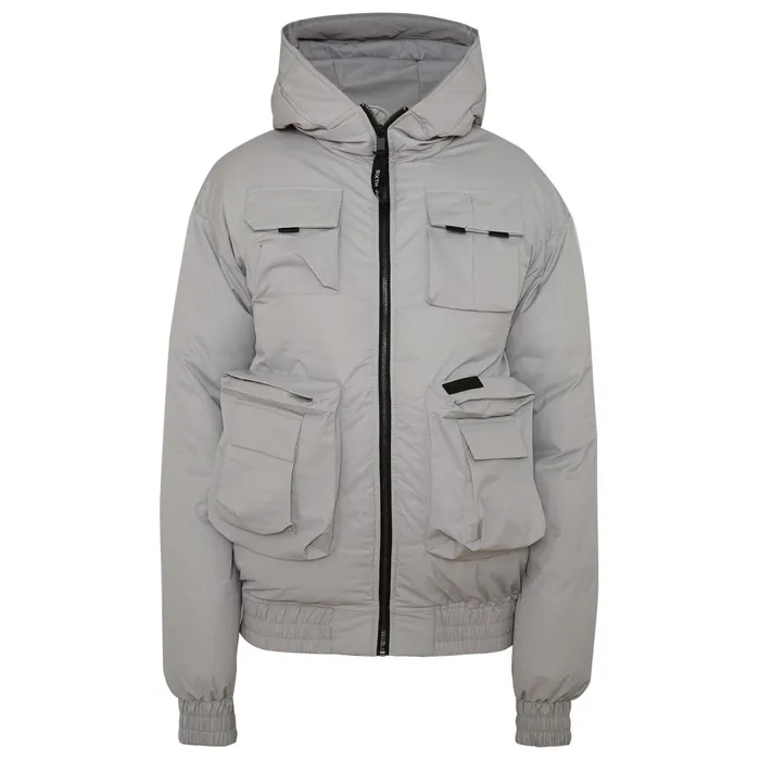 Sixth June Paris Outerwear Padded Tactical Jacket Grey 8211 Men