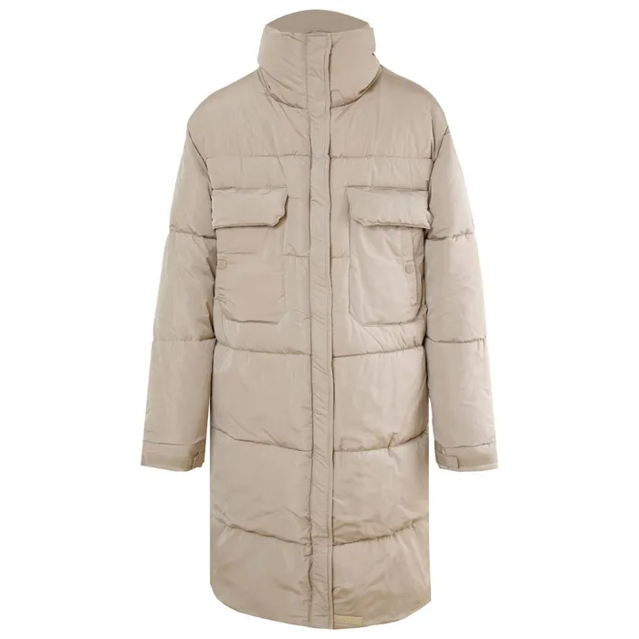 Sixth June Paris Outerwear Very Long Pockets Puffer Beige 8211 Women Sixth June Paris Outerwear Very Long Pockets Puffer Beige 8211 Women