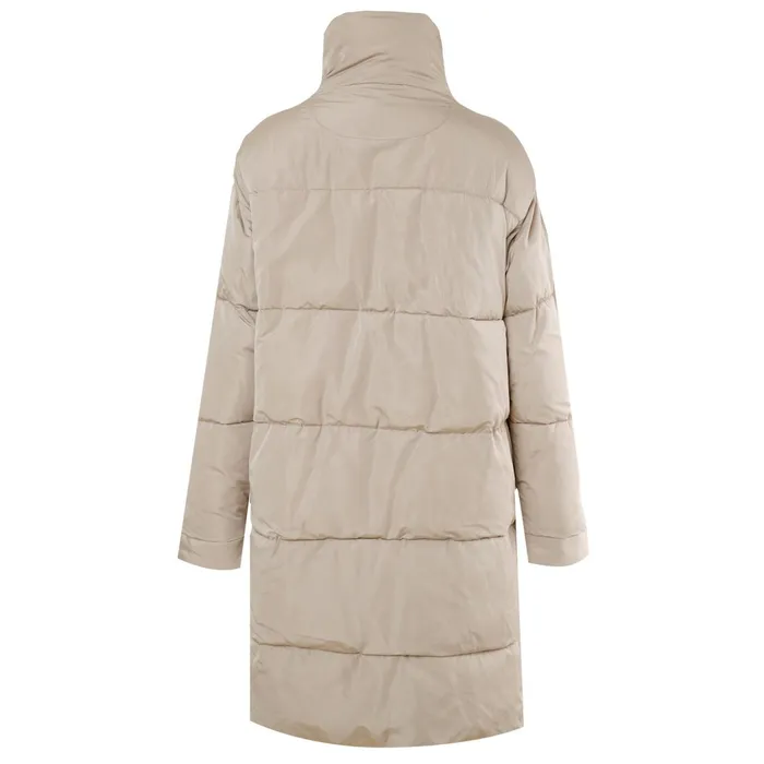 Sixth June Paris Outerwear Very Long Pockets Puffer Beige 8211 Women Sixth June Paris Outerwear Very Long Pockets Puffer Beige 8211 Women