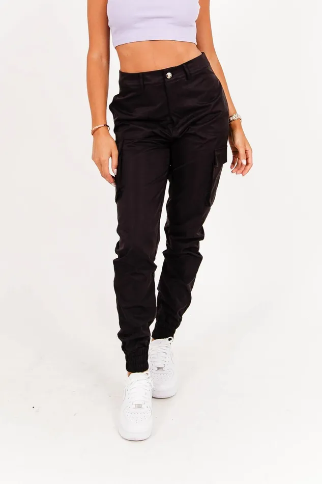 Sixth June Paris Pants Joggers Leggings Cargo Pants Black 8211 Women