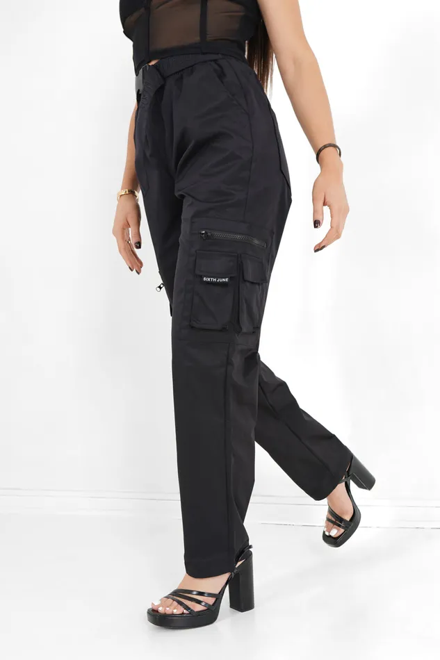 Sixth June Paris Pants Joggers Leggings Tactical Cargo Pants Black 8211 Women Sixth June Paris Pants Joggers Leggings Tactical Cargo Pants Black 8211 Women