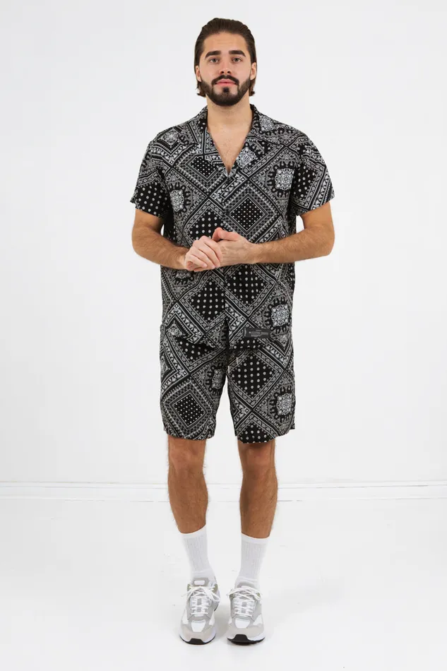Sixth June Paris Shorts and Swimwear Bandana Casual Shorts Black 8211 Men Sixth June Paris Shorts and Swimwear Bandana Casual Shorts Black 8211 Men