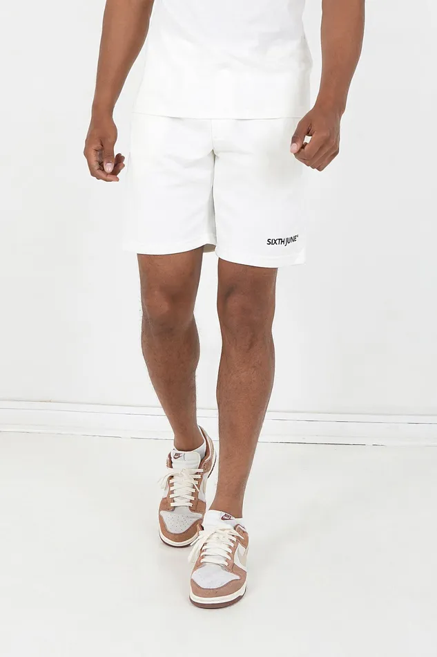 Sixth June Paris Shorts and Swimwear Soft Embroidered Logo Shorts White 8211 Men Sixth June Paris Shorts and Swimwear Soft Embroidered Logo Shorts White 8211 Men