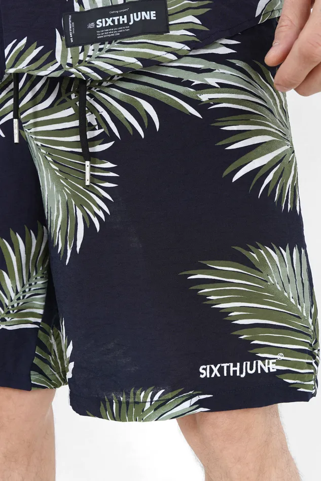 Sixth June Paris Shorts and Swimwear Tropical Design Shorts Blue 8211 Men Sixth June Paris Shorts and Swimwear Tropical Design Shorts Blue 8211 Men