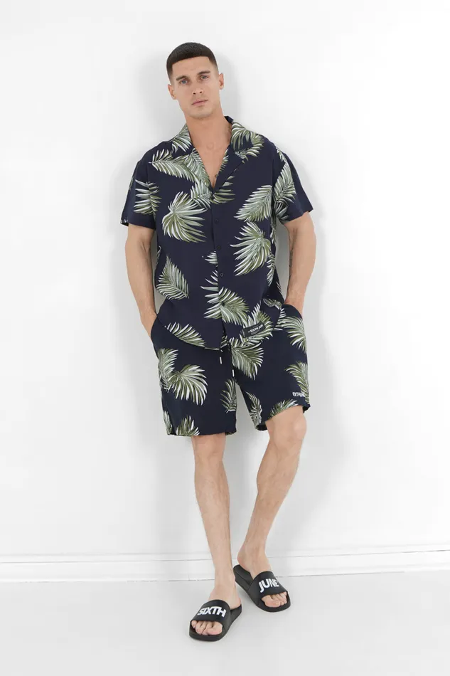 Sixth June Paris Shorts and Swimwear Tropical Design Shorts Blue 8211 Men Sixth June Paris Shorts and Swimwear Tropical Design Shorts Blue 8211 Men