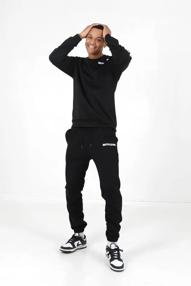 Sixth June Paris Sweats Knitwear Back Bones Sweatshirt Black 8211 Men Sixth June Paris Sweats Knitwear Back Bones Sweatshirt Black 8211 Men