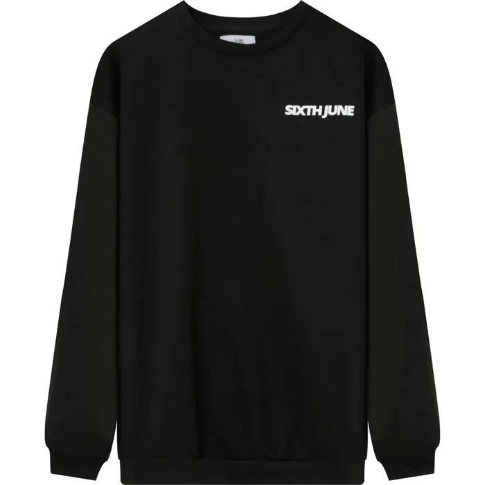 Sixth June Paris Sweats Knitwear Back Bones Sweatshirt Black 8211 Men Sixth June Paris Sweats Knitwear Back Bones Sweatshirt Black 8211 Men