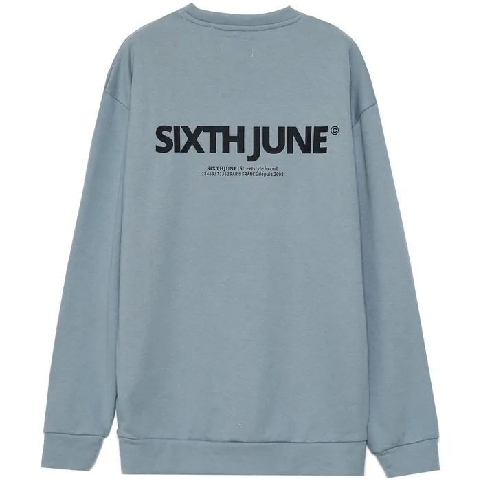 Sixth June Paris Sweats Knitwear Logo Soft Sweatshirt Blue 8211 Men