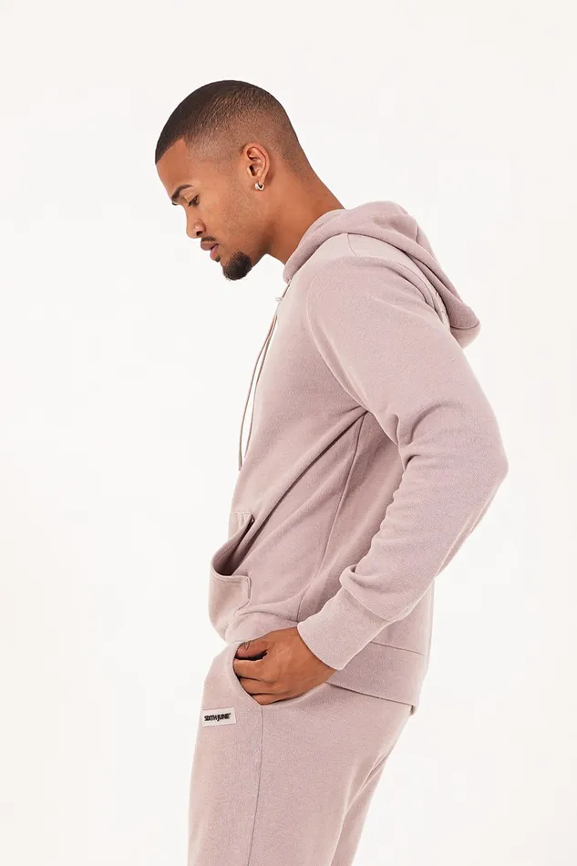Sixth June Paris Sweats Knitwear Ribbed Drawstring Hoodie Taupe Beige 8211 Men Sixth June Paris Sweats Knitwear Ribbed Drawstring Hoodie Taupe Beige 8211 Men