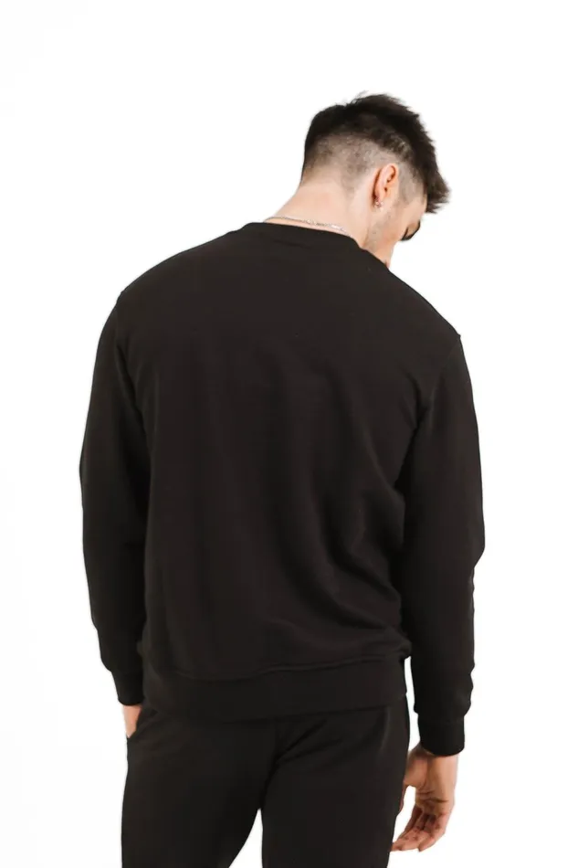 Sixth June Paris Sweats Knitwear Soft Embroidered Logo Sweatshirt Black 8211 Men Sixth June Paris Sweats Knitwear Soft Embroidered Logo Sweatshirt Black 8211 Men